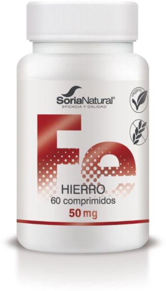 Eisen mit Vitamin C 60 Tabletten - SORIA NATURAL