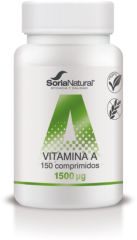 Buy SORIA NATURAL Vitamin A 150 Tablets By 19,95€