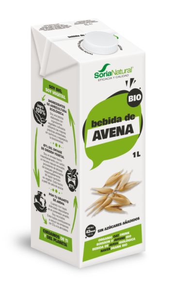 Lait d'Avoine Bio 1 Litre - SORIA NATURAL