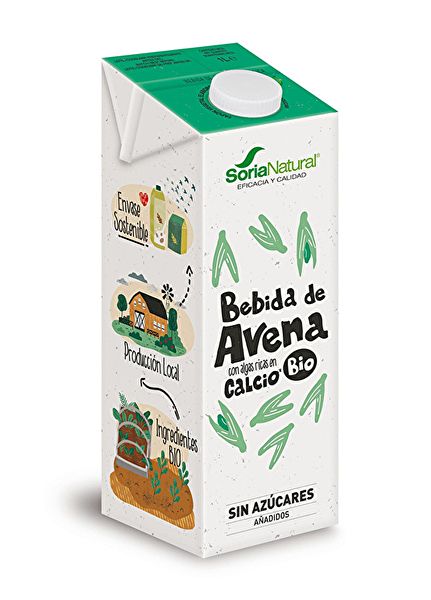 Organic Oatmeal Drink with Seaweed 6 Units of 1 Liter Box 6 Units