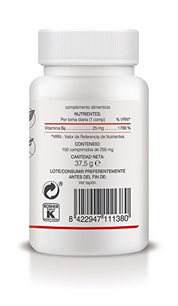 Vitamina B6 150 Comprimidos 250 mg Liberación Sostenida Img 3