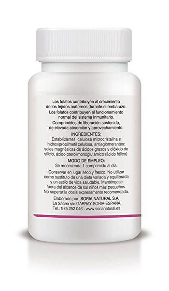 Àcid Fòlic 200 Comprimits 250 mg Alliberament Sostenit Img 3