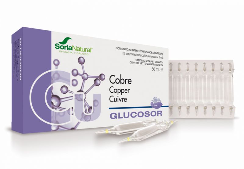 GLUCOSOR COBRE 28 Ampolllas x 2 ml - SORIA NATURAL