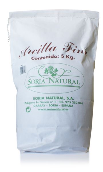 ARCILLA FINA 5 Kg ROJA - SORIA NATURAL