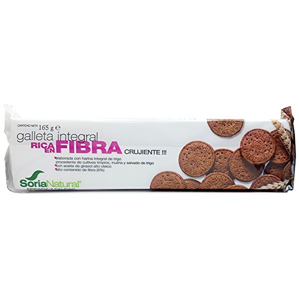 Biscoitos integrais de fibra sem açúcar 165 gramas Img 3