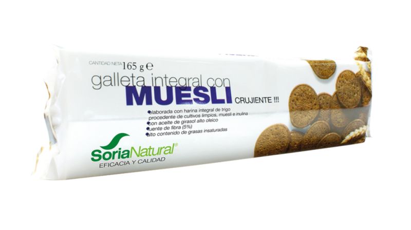 Biscotti integrali al muesli 165 grammi