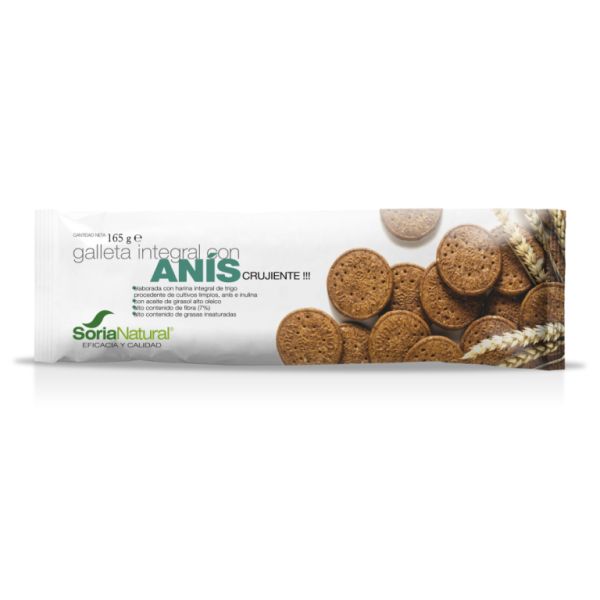 Wholemeal anise cookies 165 grams - SORIA NATURAL Img 2