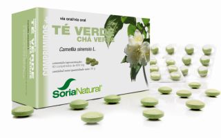 köpa SORIA NATURAL GRÖNT TE 60 Comp 600 mg Förbi 7,60€