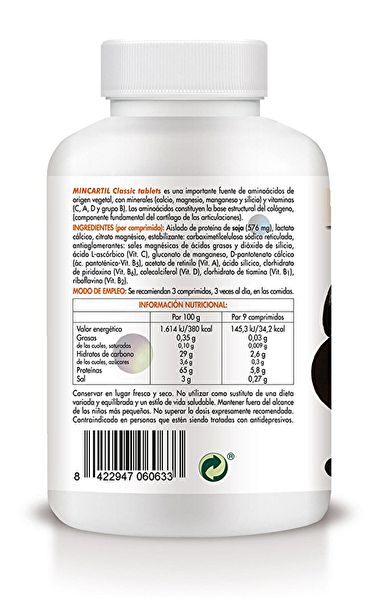 Mincartil Classic 180 Tablets - SORIA NATURAL Img 2