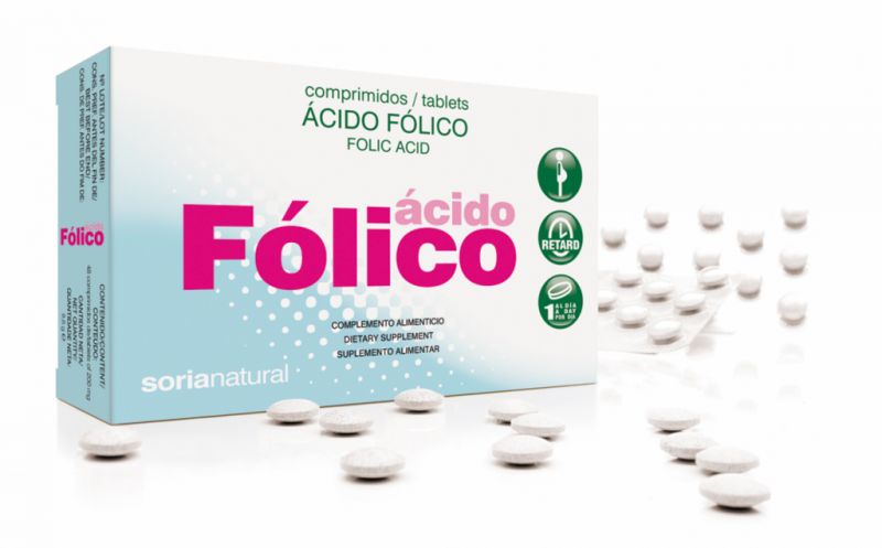 ACIDE FOLIQUE 200 mg. x 48 RETARD - SORIA NATURAL