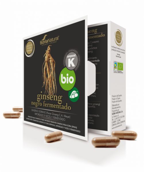 BIOLOGISCHE ZWARTE GINSENG 24 Caps - SORIA NATURAL