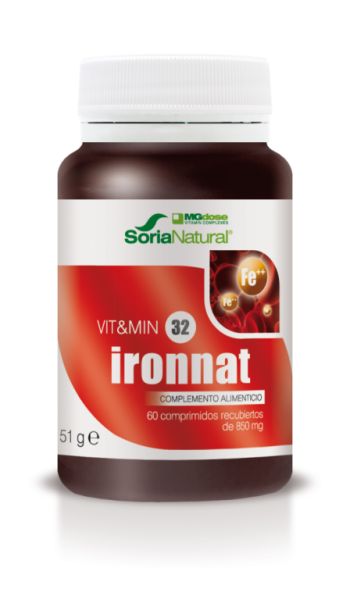 IRON NAT 850 mg 60 Comp - SORIA NATURAL