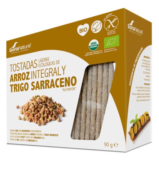 Rice and buckwheat toasts - SORIA NATURAL