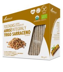 Toasts de riz et de sarrasin