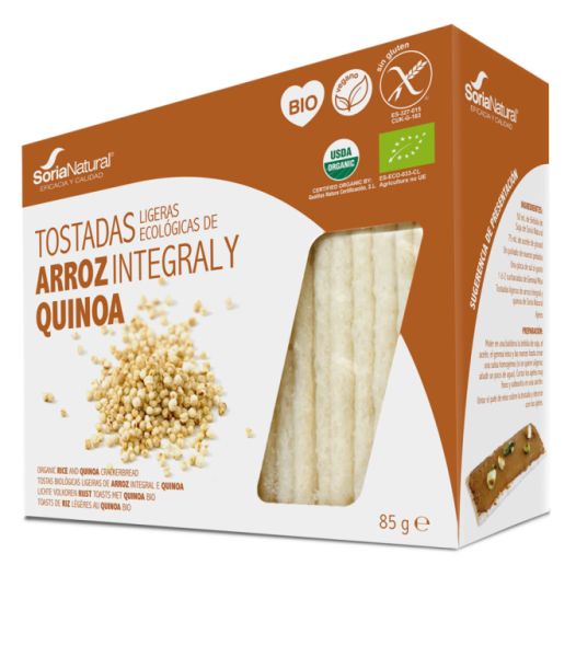 Rice and quinoa toast - SORIA NATURAL