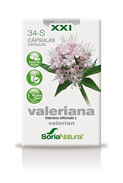 34-S Valeriana 600 mg 30 kapslar. Förlängd release Img 2