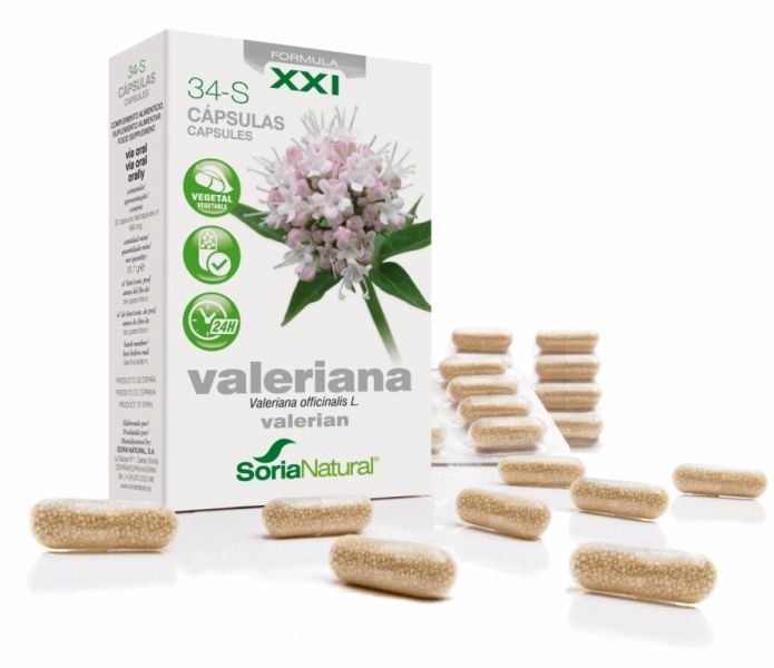 34-S VALERIAN 600 mg 30 Caps LIBERAÇÃO PROLONGADA