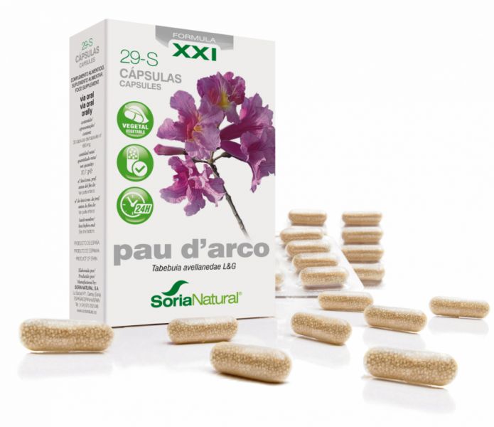 29-S PAU D'ARCO 30 Caps PROLONGED RELEASE