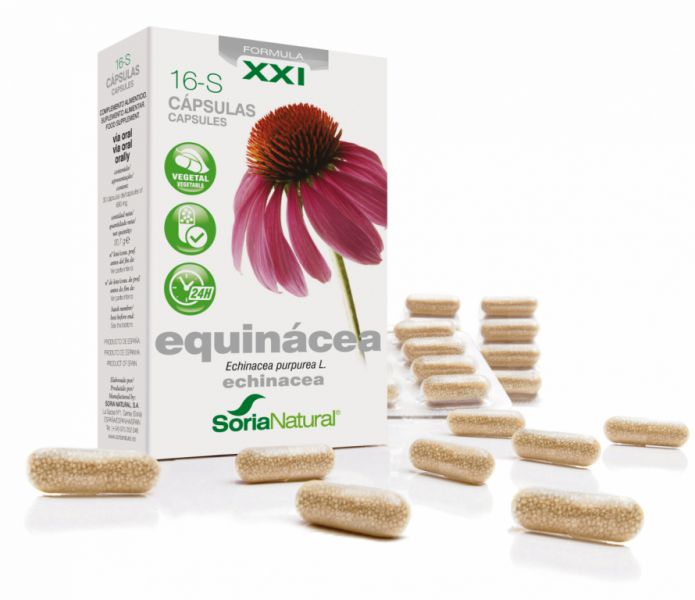 16 capsule di Echinacea a rilascio prolungato