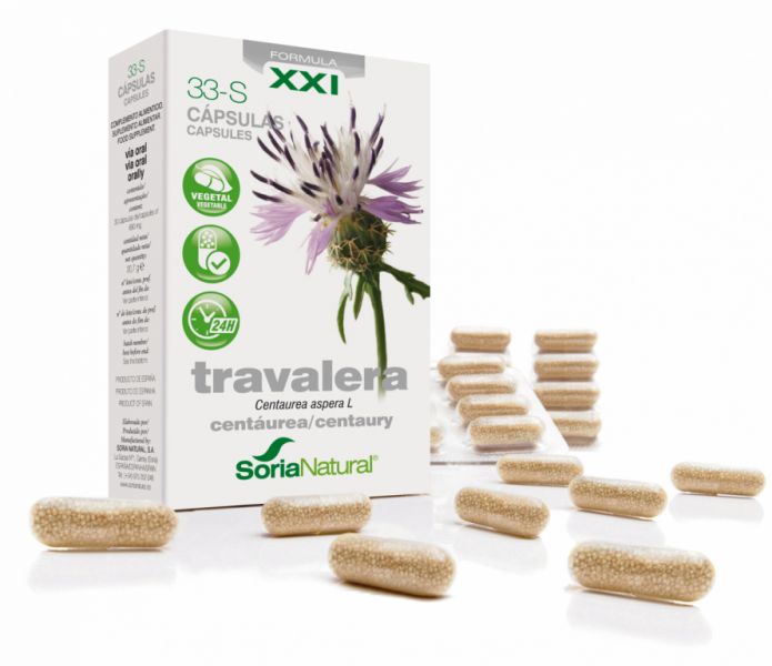 33-S TRAVALERA 200 mg 30 Caps - SORIA NATURAL