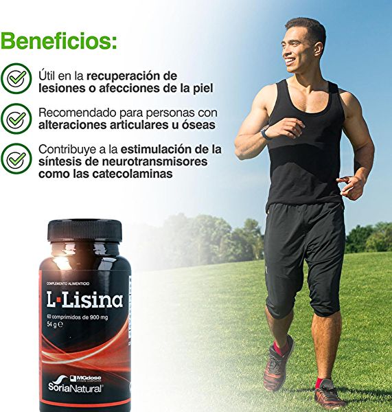 L-LYSIN 60 900mg tabletter - SORIA NATURAL Img 4