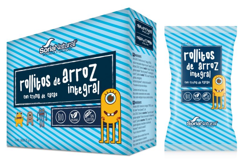 Rollitos de arroz con crema de avellanas integral Pack 4 Unidades