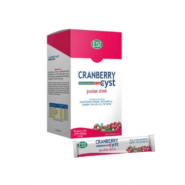 BEBIDA DE BOLSO COM CISTOS DE CRANBERRY (16pk)