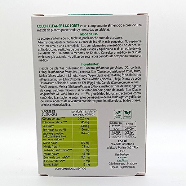 COLON CLEANSE LAX FORTE 850 mg x 30 compresse Img 4