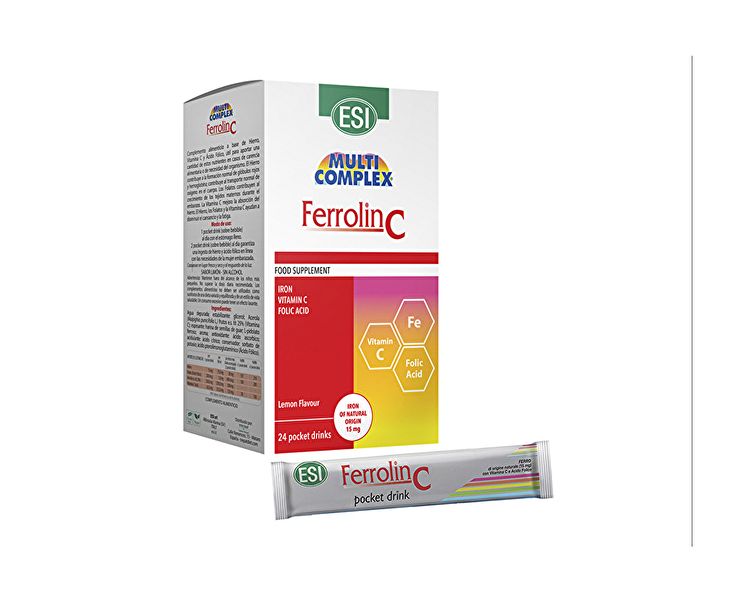 Boisson de poche Ferrolin C (24sob.) Pour carence alimentaire