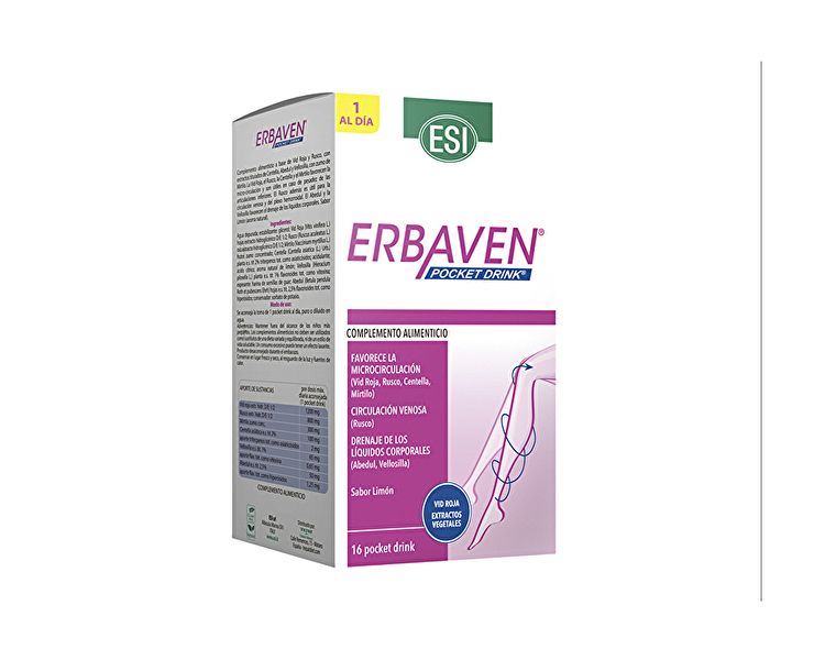 Erbaven Pocket Drink 16 kuvert. Esi - TREPATDIET