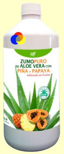 Jus pur d'Aloe Vera à l'Ananas et à la Papaye 1 l