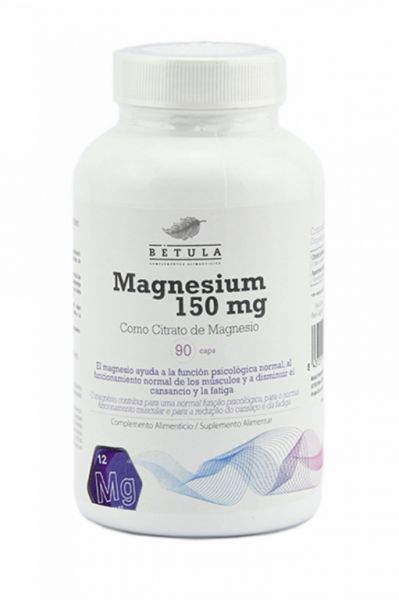 Magnésio 150 mg 90 cápsulas - BETULA