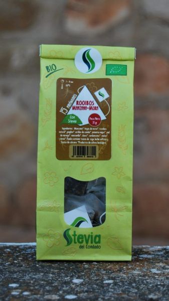 ROOIBOS APPLE- BLACKBERRY WITH STEVIA BIO