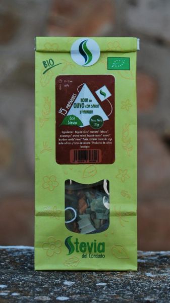 FULLA D'OLIVERA SAUCO-VAINILLA AMB STEVIA BIO