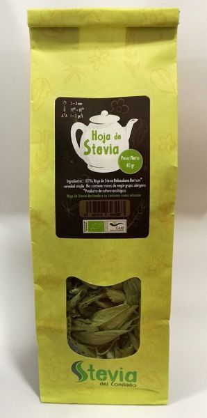 FEUILLE ENTIÈRE DE STEVIA BIO 40 gr