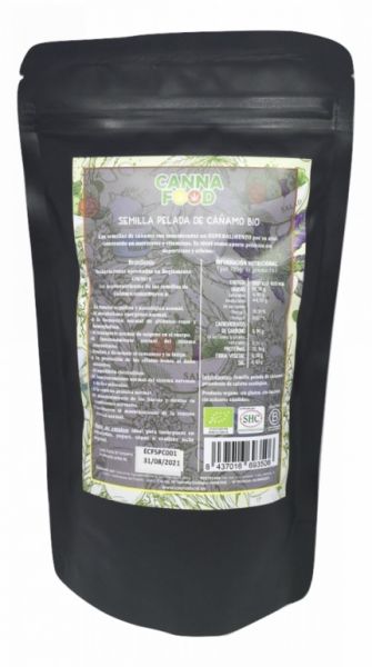 BIO Gepeld Hennepzaad 200 g - CANNAFOODS