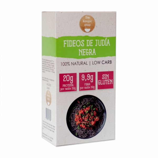 BLACK BEAN NOODLES 250 gr - THE KONJAC SHOP