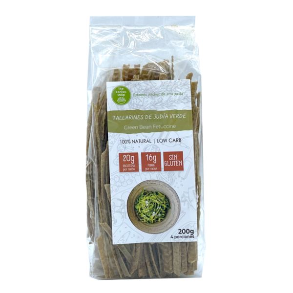 Grüne Bohnennudeln 200 g - THE KONJAC SHOP