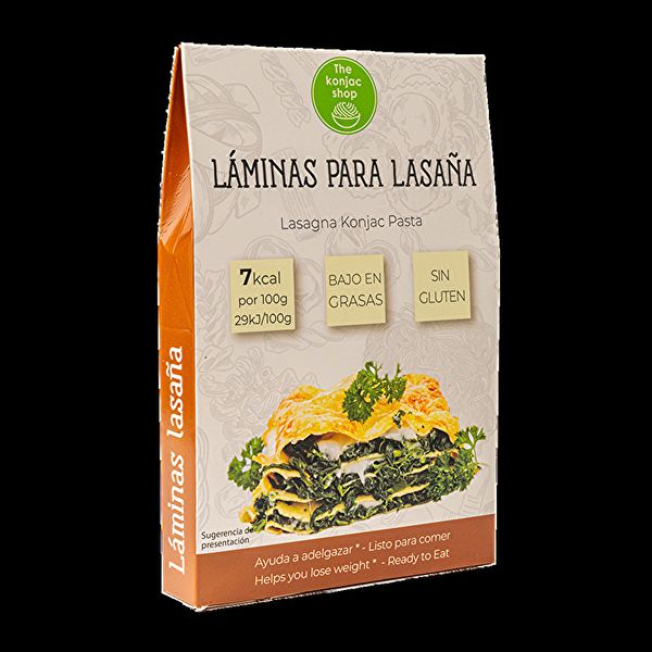 Feuilles de Lasagne Konjac 200 g - THE KONJAC SHOP