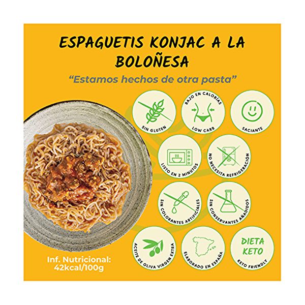 ESPAGUETIS KONJAC A LA BOLO EIXA 250 g Img 3