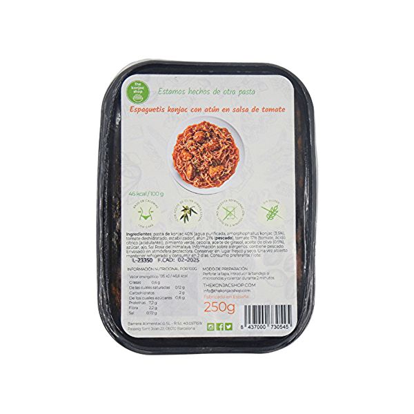 ESPAGUETE KONJAC COM ATUM 250 g - THE KONJAC SHOP