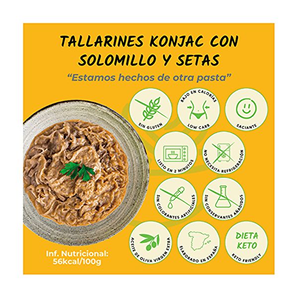 TALLARINS KONJAC AMB REFLUIX DE PORC I BOLETUS 250 g Img 3