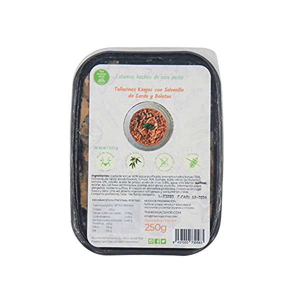 Nouilles de Konjac au filet de porc et cèpes 250 g