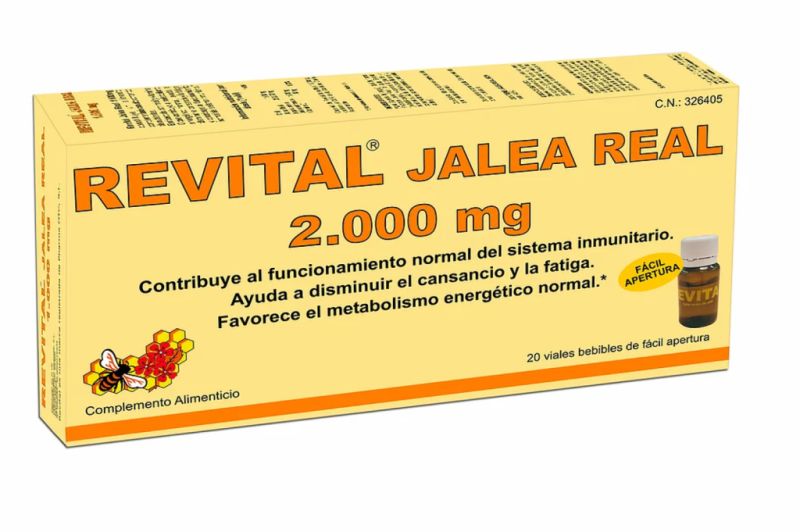 REVITAL ROYAL JELLY 2000MG PHARMA OTC 20 INJECTIEFLESJES