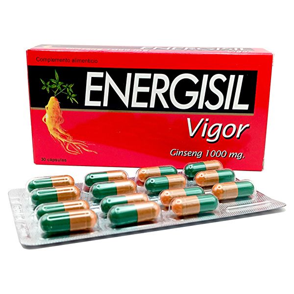 Energisil Vigor Ginseng 1000 mg 30 Cápsulas Img 2