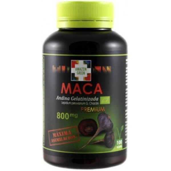 Maca andina roja y negra 100 Cápsulas vegetales