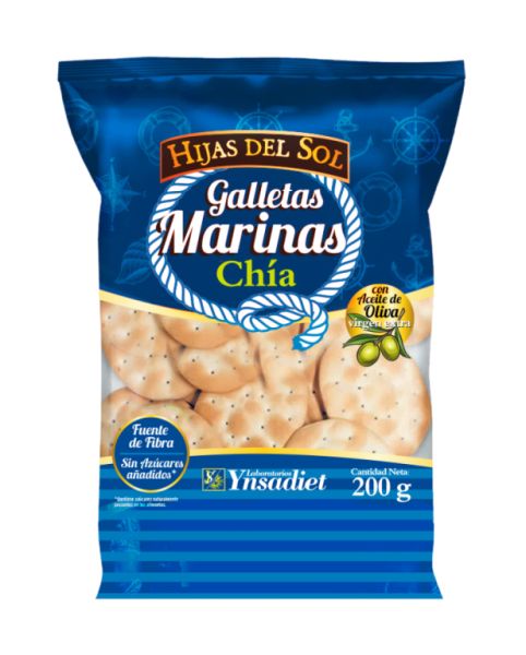 Biscuits Marins au Chia 200 g - YNSADIET