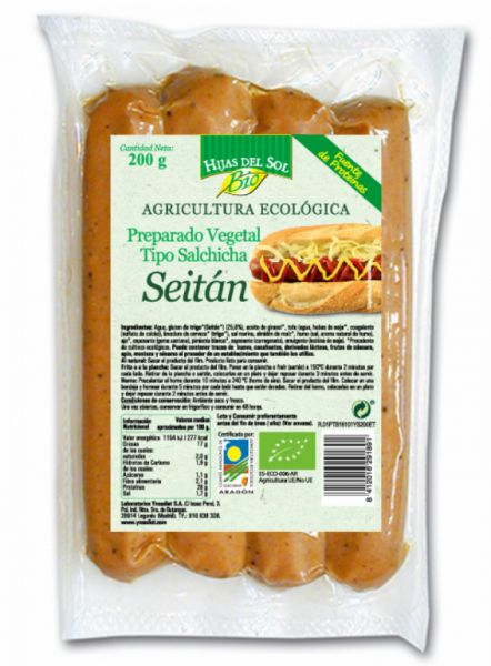 SALCHICHA VEG SEITAN 200 gr - YNSADIET