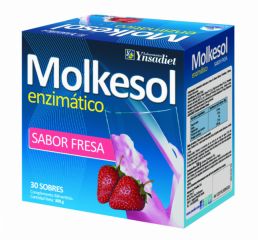 Buy YNSADIET MOLKESOL ENZYMATICO STRAWBERRY 30 Envelopes By 22,90€