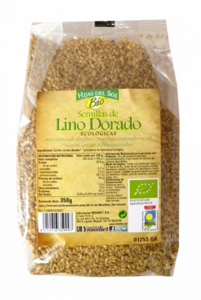 GRAINES DE LIN BIO DORÉ 350 gr - YNSADIET